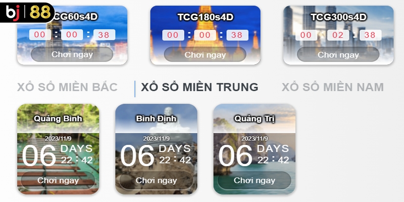 Các loại xổ số có tại BJ88